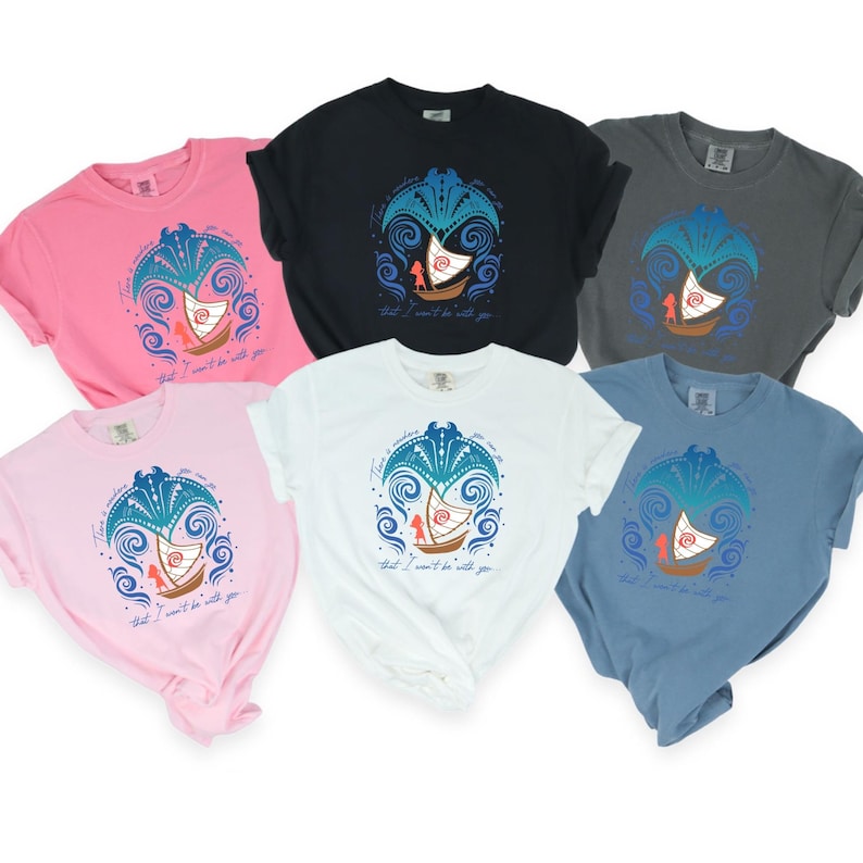 Camiseta Disney Moana y Manta Raya, Camiseta Disney Comfort Colors, Camiseta Disney Moana, Camiseta Disney Familiar, Camiseta Disney Moana Abuela, 141737 imagen 2