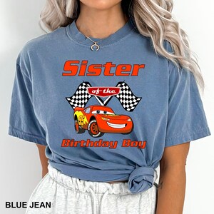 CustomCars Birthday Shirt,Custom Cars Shirt, Comfort Colors Pixar Tee, Matching Family Cars Shirt, Lightning McQueen Tee, Disney Trip,142262 image 9