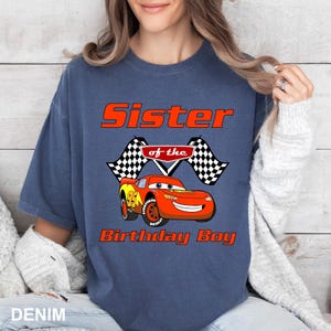 CustomCars Birthday Shirt,Custom Cars Shirt, Comfort Colors Pixar Tee, Matching Family Cars Shirt, Lightning McQueen Tee, Disney Trip,142262 image 5