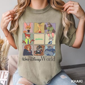 Disney Zootopia Characters Shirt, Comfort Colors Shirt, Disney Family Trip Shirt, Zootopia Tee, Zootopia Walt Disney World Shirt, 143867 image 7