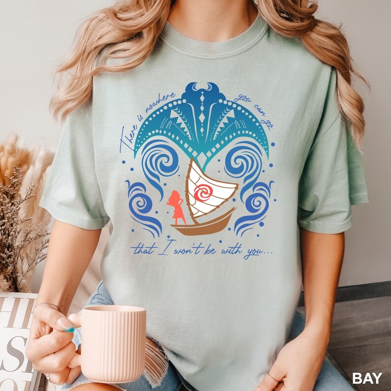 Camiseta Disney Moana y Manta Raya, Camiseta Disney Comfort Colors, Camiseta Disney Moana, Camiseta Disney Familiar, Camiseta Disney Moana Abuela, 141737 imagen 3