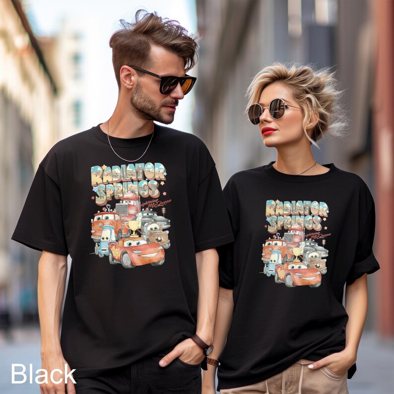 Retro Radiator Springs Cars Movie Shirts, Comfort Colors Shirt, Lightning McQueen T-Shirt, Cars Movie Disney Shirt, Disney Cars Tee, 142358 bild 6