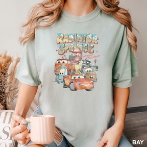 Retro Radiator Springs Cars Movie Shirts, Comfort Colors Shirt, Lightning McQueen T-Shirt, Cars Movie Disney Shirt, Disney Cars Tee, 142358 bild 4