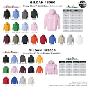 a chart showing the different hoodies for men and women