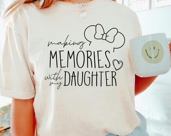 Camiseta Disney para madre e hija, "Creando recuerdos", colores cómodos, para el Día de la Madre, Minnie, 141168