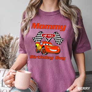 CustomCars Birthday Shirt,Custom Cars Shirt, Comfort Colors Pixar Tee, Matching Family Cars Shirt, Lightning McQueen Tee, Disney Trip,142262 image 7
