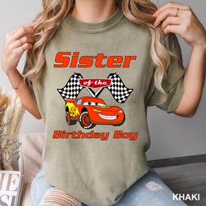 CustomCars Birthday Shirt,Custom Cars Shirt, Comfort Colors Pixar Tee, Matching Family Cars Shirt, Lightning McQueen Tee, Disney Trip,142262 image 11