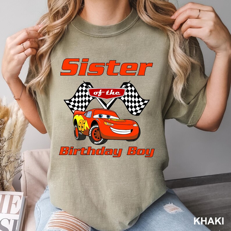 CustomCars Birthday Shirt,Custom Cars Shirt, Comfort Colors Pixar Tee, Matching Family Cars Shirt, Lightning McQueen Tee, Disney Trip,142262 image 11