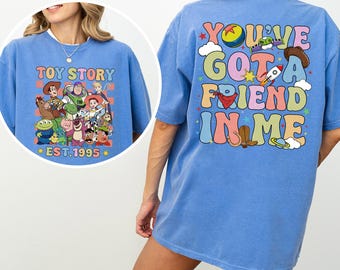 Vintage Toy Story Est 1995 Shirt, Comfort Colors Shirt, Toy Story You've Got a Friend In Me Shirt, Woody Buzz Jessie Bullseye Rex Tee 142225
