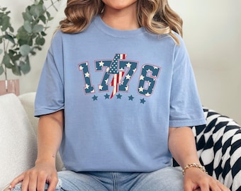 1776 America Shirt, Comfort Colors, Fourth of July Shirt, USA Est 1776 Patriotic Shirt, Independence Day Shirt, 4th Of July Shirt, 144899