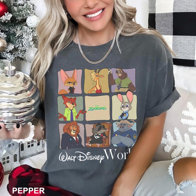 Disney Zootopia Characters Shirt, Comfort Colors Shirt, Disney Family Trip Shirt, Zootopia Tee, Zootopia Walt Disney World Shirt, 143867 image 9