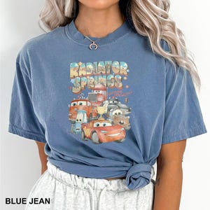 Retro Radiator Springs Cars Movie Shirts, Comfort Colors Shirt, Lightning McQueen T-Shirt, Cars Movie Disney Shirt, Disney Cars Tee, 142358 bild 1