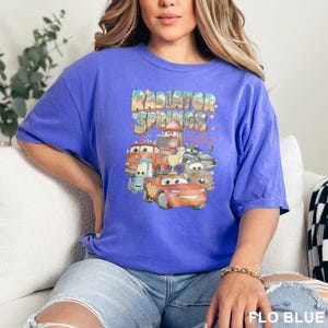 Retro Radiator Springs Cars Movie Shirts, Comfort Colors Shirt, Lightning McQueen T-Shirt, Cars Movie Disney Shirt, Disney Cars Tee, 142358 bild 11