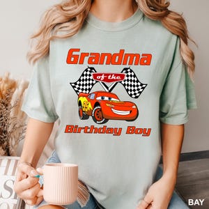 CustomCars Birthday Shirt,Custom Cars Shirt, Comfort Colors Pixar Tee, Matching Family Cars Shirt, Lightning McQueen Tee, Disney Trip,142262 image 4