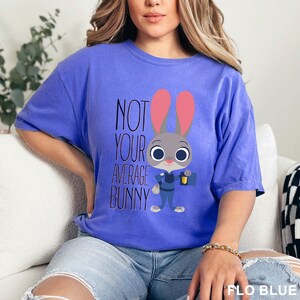 Disney Zootopia Judy Hopps Shirt, Comfort Colors Shirt, Zootopia Not Your Average Bunny Shirt, Disneyland Zootopia Police Shirt, 143860 image 9