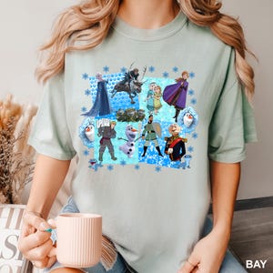 Disney Frozen Characters Shirt, Comfort Colors Shirt, Disney Family Shirt, Disney Anna Shirt, Disney Elsa Shirt, Disney Trip Shirt, 141474