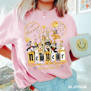 Disney Happy New Year Shirt, Comfort Colors Disney Shirt