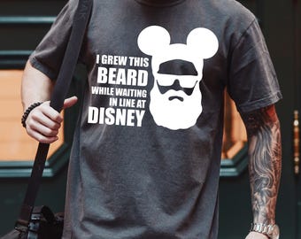 I Grew This Beard While Waiting In Line At Disney Shirt, Comfort Colors Shirt, Disney Park Shirt, Disney Trip Shirt, Disney Dad Shirt 142168
