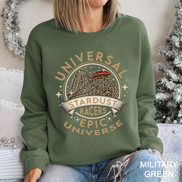 Universal Epic Universe Stardust Racers Vintage Sweatshirt, Vintage Theme Park Hoodie,Retro Theme Park Hoodie, Epic Universe Crewneck,143423