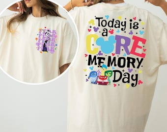 Custom Inside Out Core Memory Day Shirt, Pixar Emotion Shirt, Anger Anxiety Disgust Embarrassment Ennui Envy Fear Joy Sadness Shirt, 142003