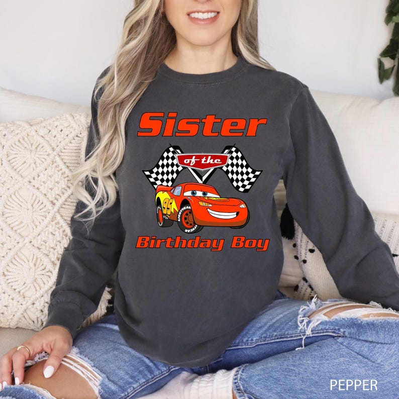CustomCars Birthday Shirt,Custom Cars Shirt, Comfort Colors Pixar Tee, Matching Family Cars Shirt, Lightning McQueen Tee, Disney Trip,142262 image 14