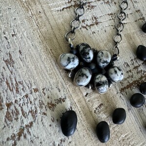 White Buffalo Cluster Necklace