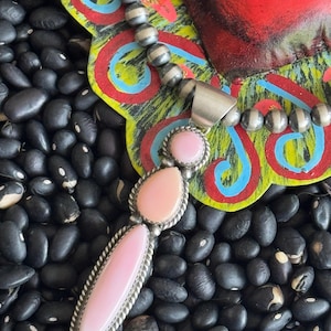 Pink Conch Long Pendant