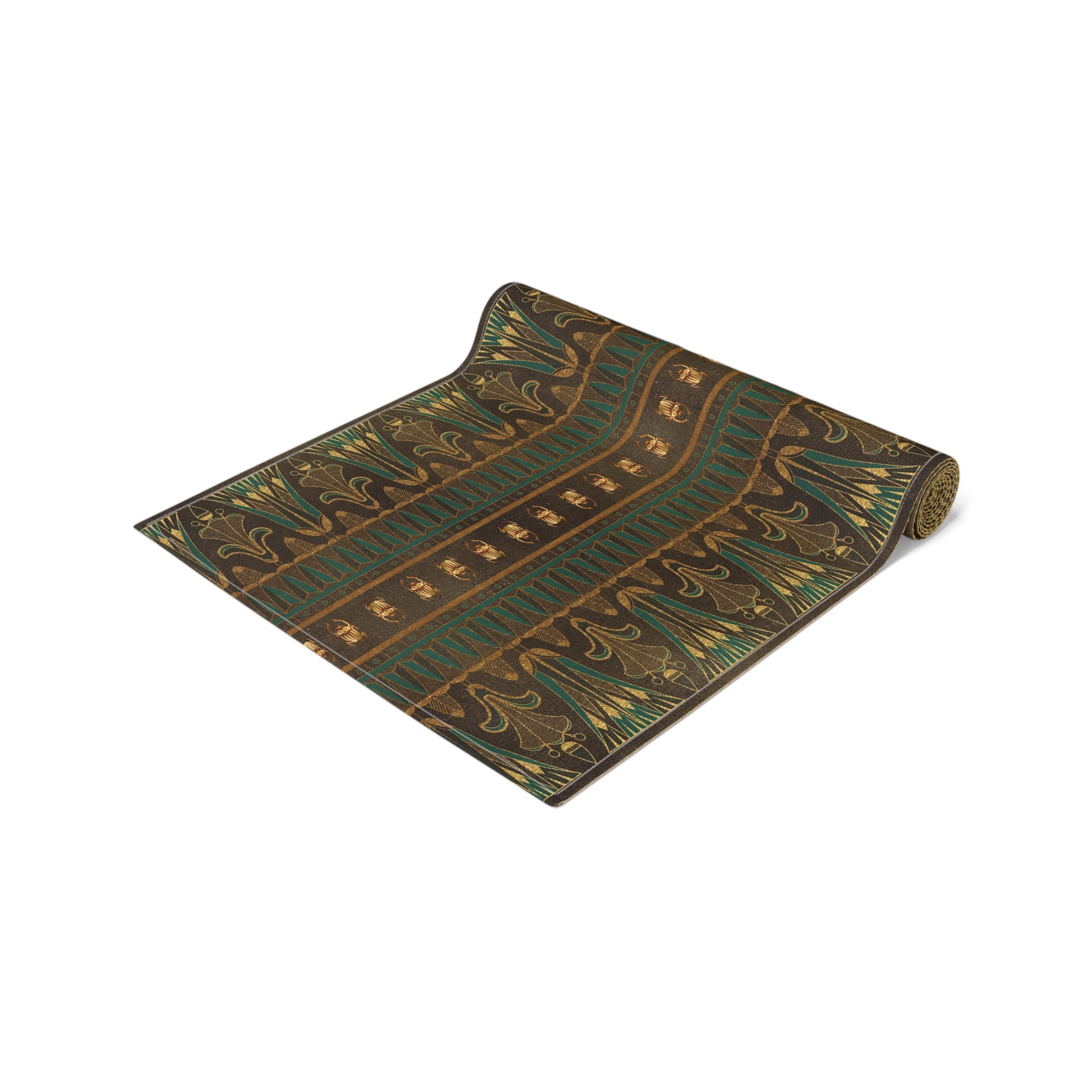 Egyptian Table Runner, Polyester or Cotton Table Runner, Antique Style