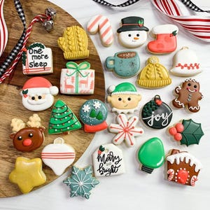 Mini cortadores de galletas navideñas para calendarios de Adviento (Colección 1)