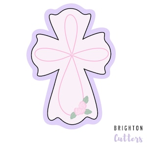 Elegant Cross Cookie Cutter