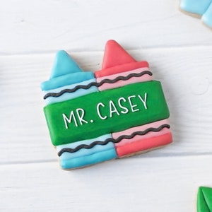 Crayon Plaque Cookie Cutter
