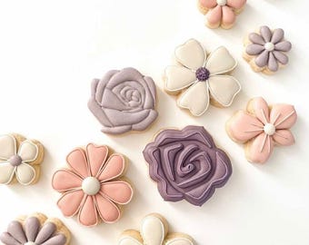 Natural Flowers Mini Cookie Cutter Set for Making Cookie Bouquets