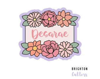 Floral Plaque Cookie Cutter