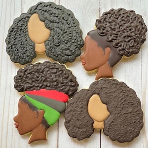 Magical Melanated Manes I Cookie Cutters by Kinky Kulture Cookie Company KCCC