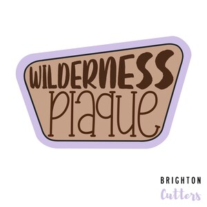 Wilderness Plaque Cookie Cutter