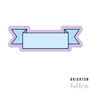 Ribbon Banner Cookie Cutter