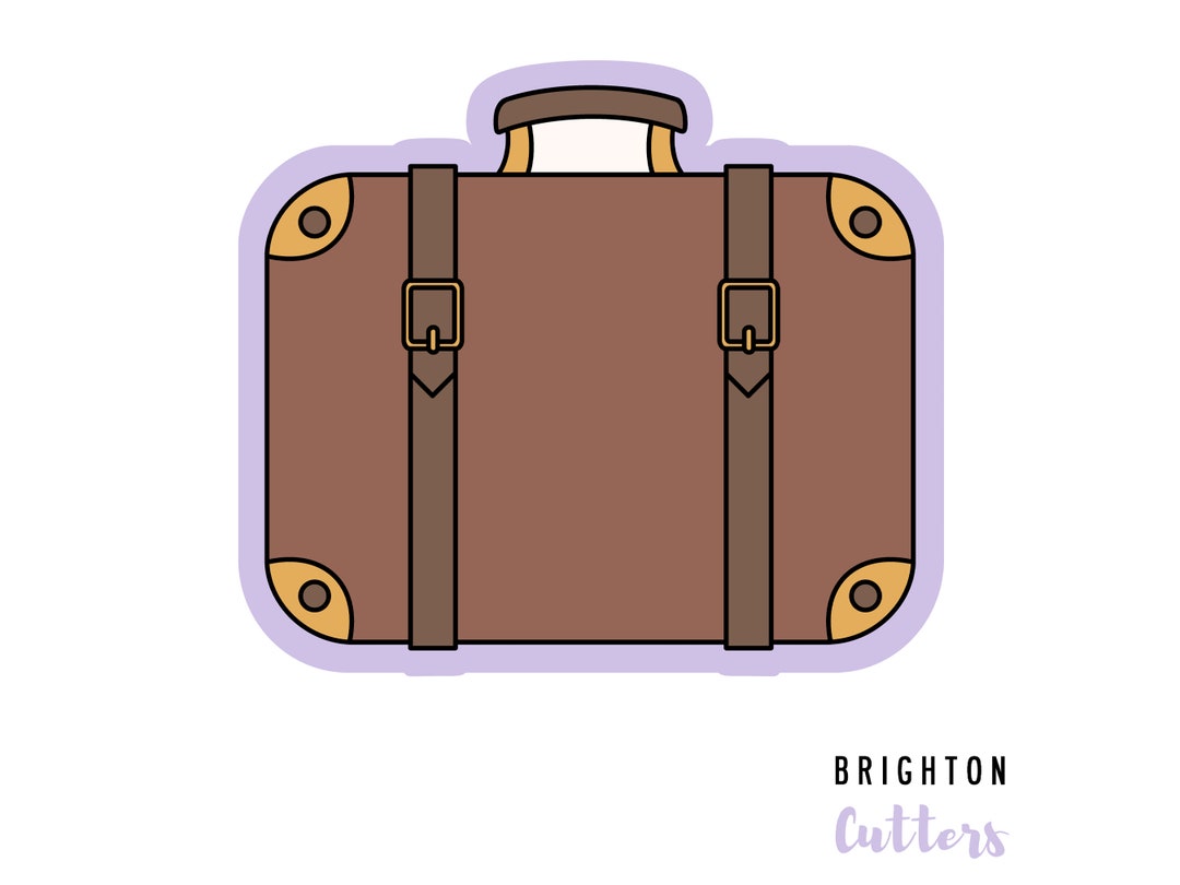 CC2C Travel Adventures Suitcase Triple Stack Cookie Cutter (CC2C201)-Coordinates With Cookie Classes To Cash Membership - Summer's Sweet Shoppe
