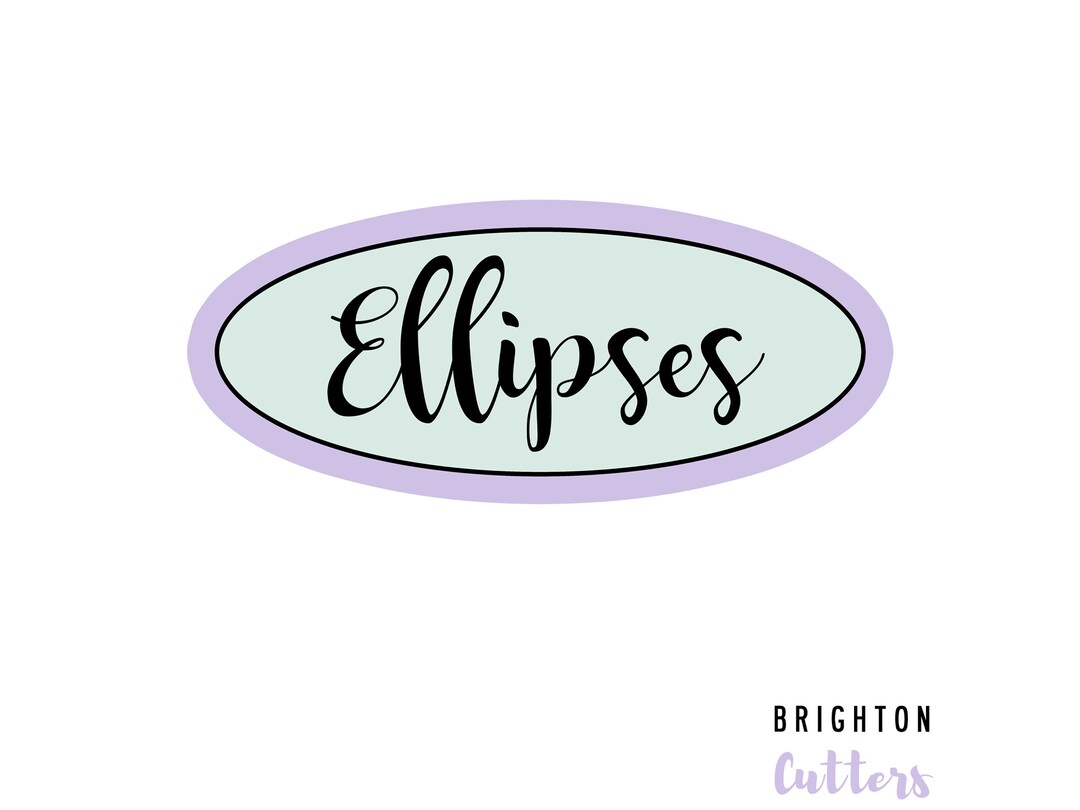 Ellipses Corter Ellipses Cookie Cutter - Etsy