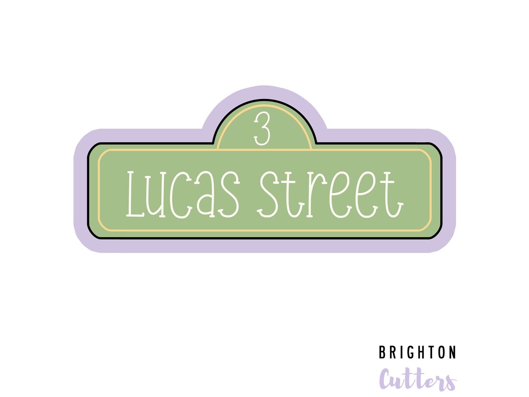 Street Sign Cookie Cutter - Etsy
