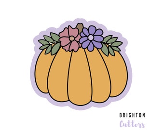 Floral Pumpkin Cookie Cutter