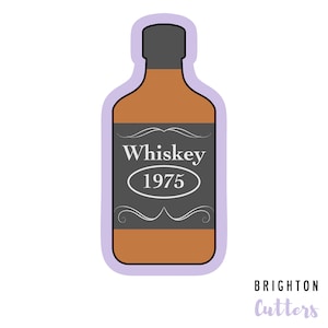 Whiskey Bottle Cookie Cutter