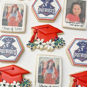 Floral Grad Cap Cookie Cutter image 5