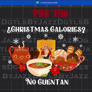 Christmas Calories Mexican Food PNG: Pan Dulce, Chocolate Abuelita (Digital File)