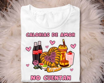 Calorias de amor no cuentan pink png, mexican valentine png