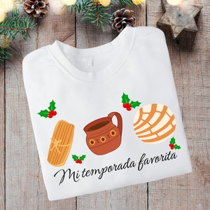 Mi temporada favorita png, tis the season, tamales, pan dulce, cafecito, mexican food, mexican favorites, soanglish, latino png