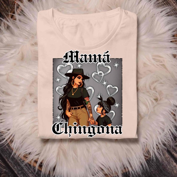 Mama chola ch**gona PNG File-Digital girl mom oldschool backdrop