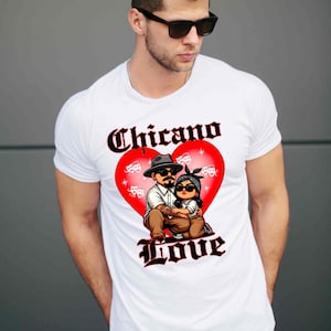 Chicano love red oldschool backdrop png cholo couple