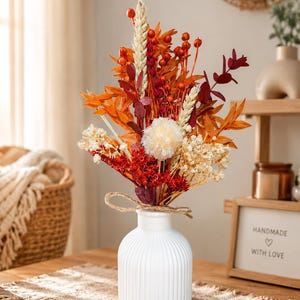 Autumn decorations | Autumn table decorations | Dried flower bouquet for autumn | Autumnal decorations | Autumn flowers