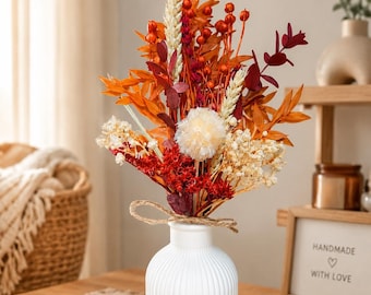 Autumn decorations | Autumn table decorations | Dried flower bouquet for autumn | Autumnal decorations | Autumn flowers