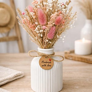 Trockenblumenstrauß Rosa | Kleiner Boho Blumenstrauß | Dried Flower Bouquet | Geschenkidee | Tischdeko | Handmade Trockenblumen